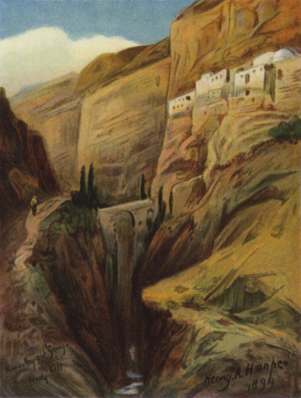 Wady Kelt; or, the Brook Cherith (color litho) 作者 詹姆斯（后）克拉克