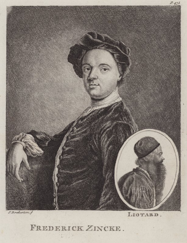 Christian Friedrich Zincke，德国微型画家（蚀刻） 作者 詹姆斯·布雷瑟顿