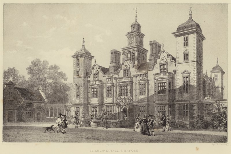 诺福克的Blickling Hall 作者 詹姆斯·杜菲尔德·哈丁