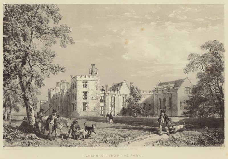 Penshurst，来自公园 作者 詹姆斯·杜菲尔德·哈丁