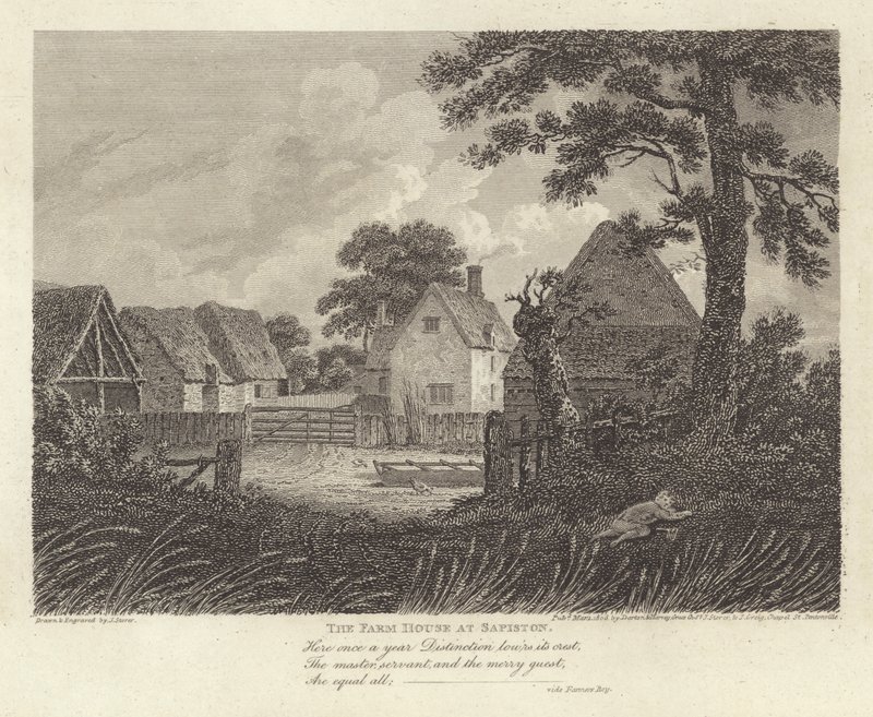 Robert Bloomfield, poet: The Farm House at Sapiston (engraving) 作者 詹姆斯·斯托勒