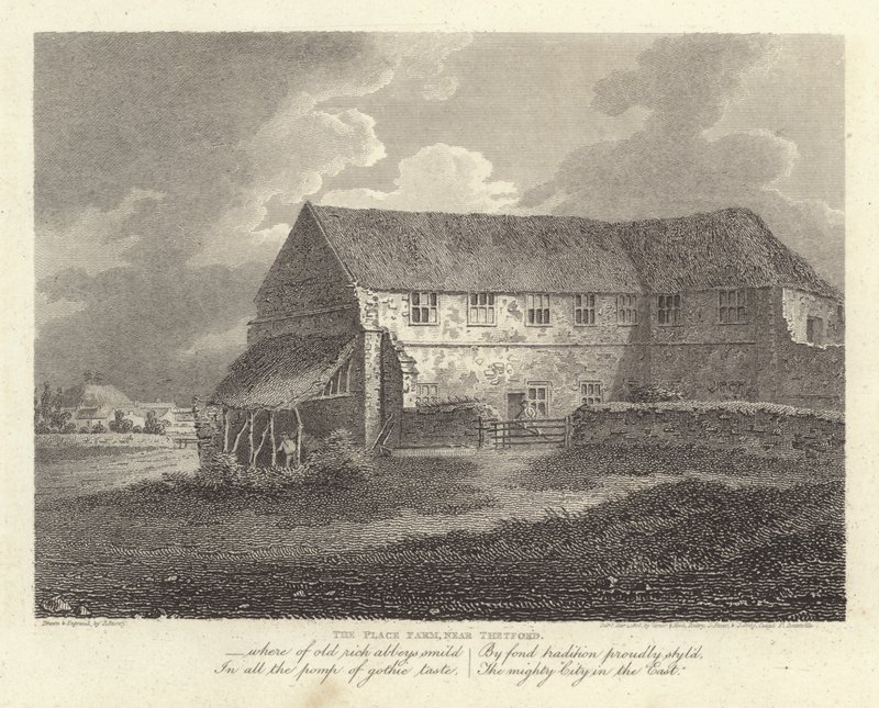 罗伯特·布卢姆菲尔德，诗人：The Place Farm，靠近塞特福德（版画） 作者 詹姆斯·斯托勒
