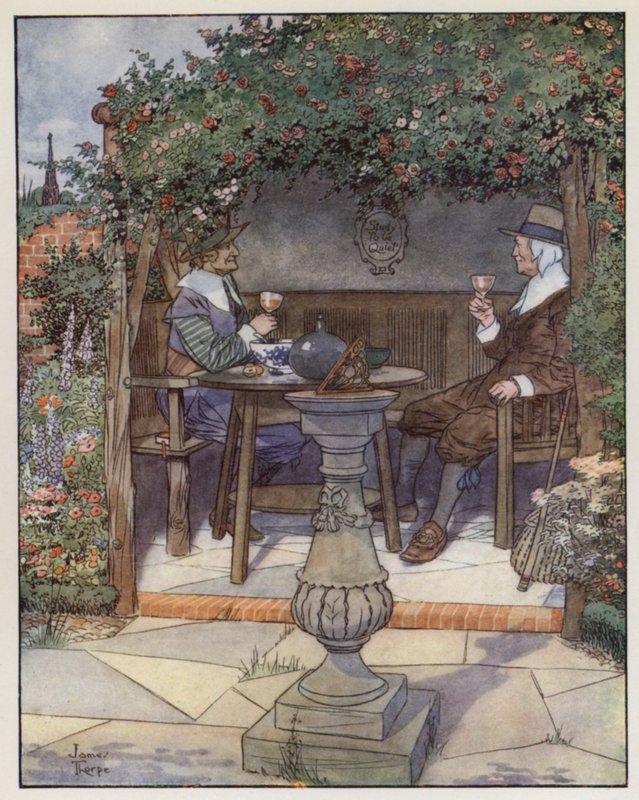 伊扎克·沃尔顿 (Izaak Walton) 为《完美垂钓者》绘制的插图 作者 詹姆斯·索普