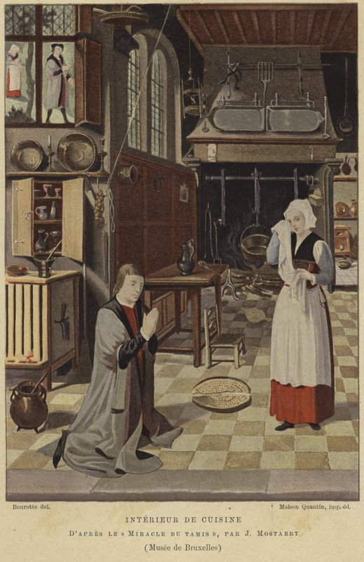 厨房内部 作者 扬·莫斯塔特（Jan Mostaert）