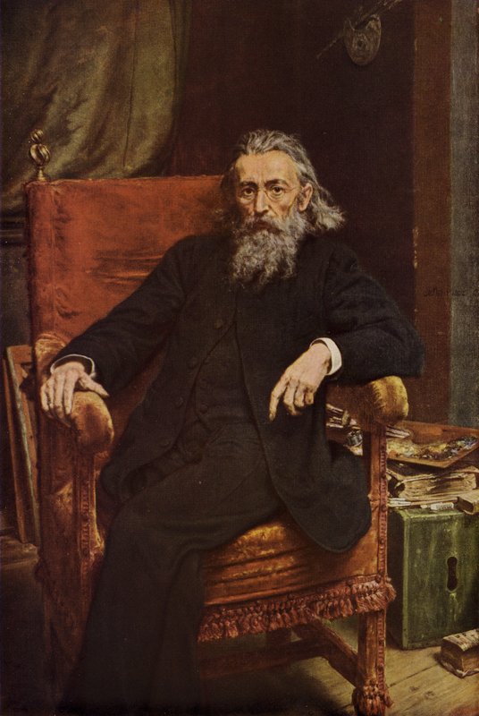 波兰画家Jan Matejko的自画像，1892年 作者 扬·阿洛伊兹·马捷科