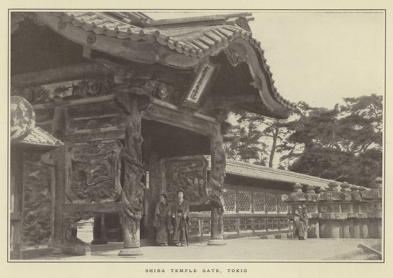 Shiba Temple Gate，Tokio 作者 日本摄影师
