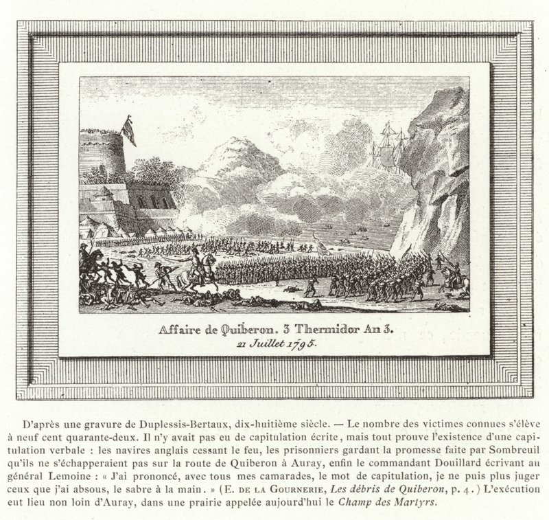 1795年7月21日，法国基伯龙之战 作者 让·杜普里西斯·贝托（Jean Duplessis Bertaux）