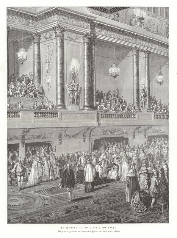 1775年法国国王路易十六的加冕誓言 作者 让-米歇尔小莫罗