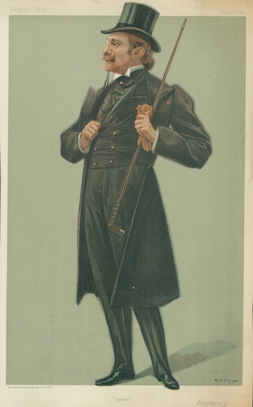 M Edmond Rostand，Cyrano，1901年6月20日，名利场漫画 作者 让·巴蒂斯特·古斯