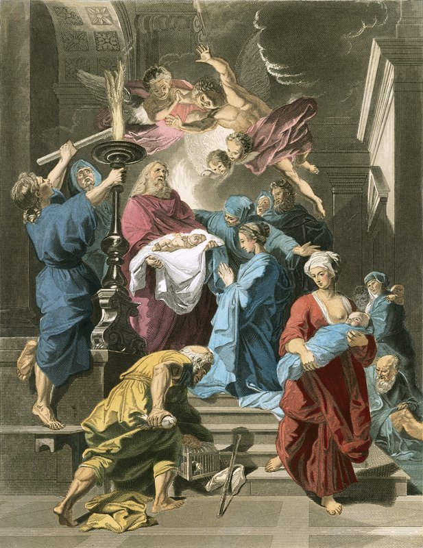 西缅在庙里 作者 让·巴蒂斯特（Jean Baptiste Jouvenet）