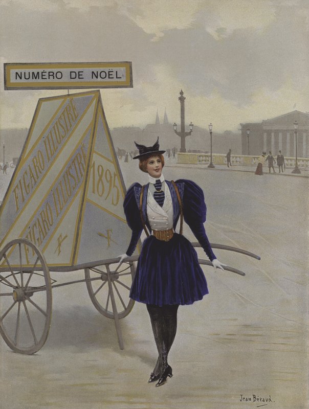 La Reclame de lAvenir（未来广告）。封面插图来自Le Figaro Illustre，1895年12月 作者 让·贝罗
