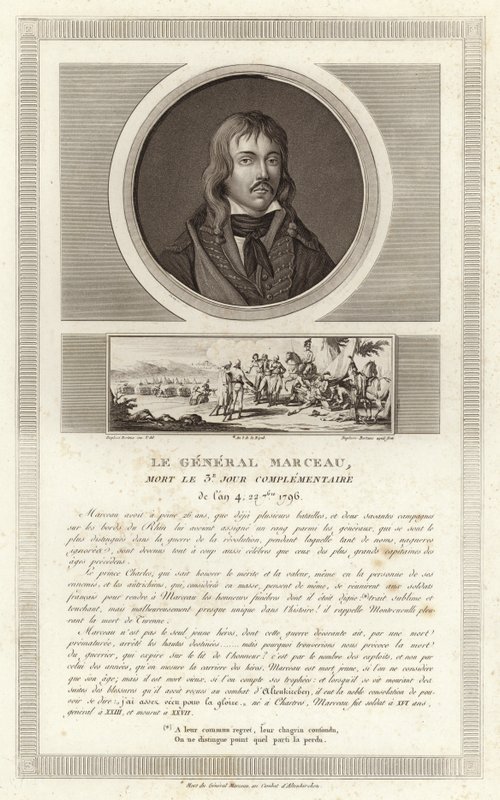 Francois Severin Marceau-Desgraviers的肖像 作者 让·杜普莱西·贝托（Jean Duplessi Bertaux）