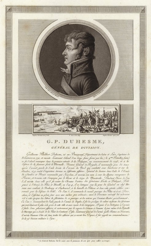 Guillaume Philibert Duhesme的肖像 作者 让·杜普莱西·贝托（Jean Duplessi Bertaux）