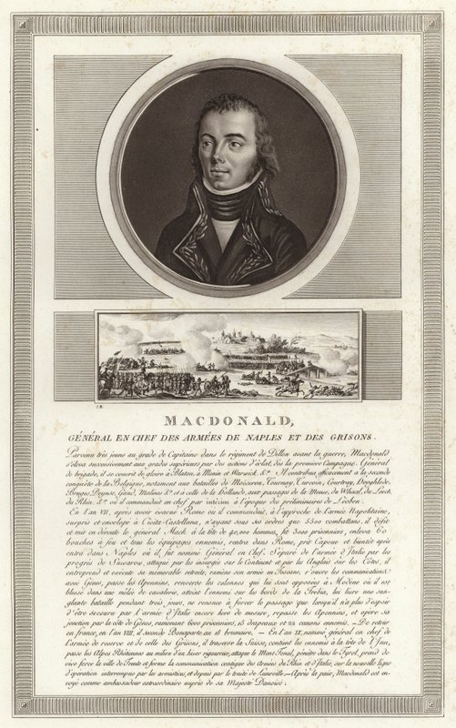 塔兰托公爵Jacques MacDonald的肖像 作者 让·杜普莱西·贝托（Jean Duplessi Bertaux）