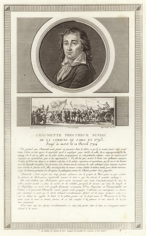 Pierre Gaspard Chaumette的肖像 作者 让·杜普莱西·贝托（Jean Duplessi Bertaux）