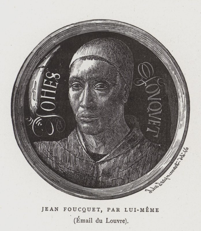 15世纪法国画家Jean Foucquet的自画像 作者 让·富凯
