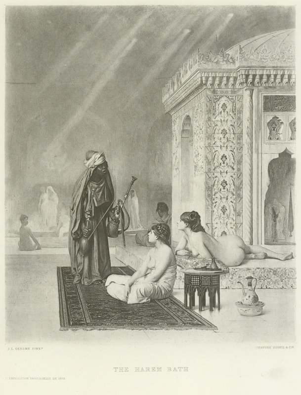 Harem Bath（凹版印刷） 作者 让·莱昂·杰罗姆