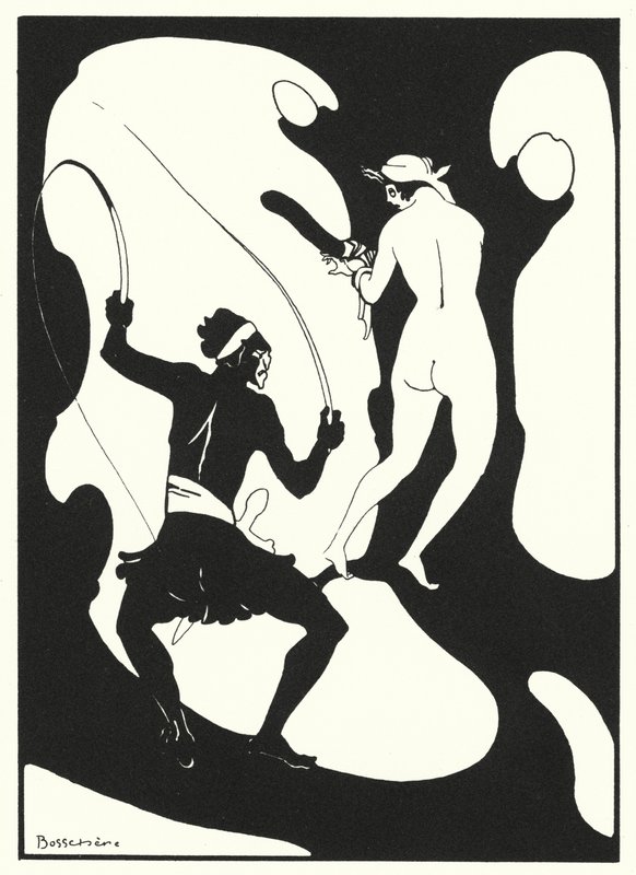 奥维德的爱情书：布满疮疤的后背（彩色石版画） 作者 让·德博谢尔