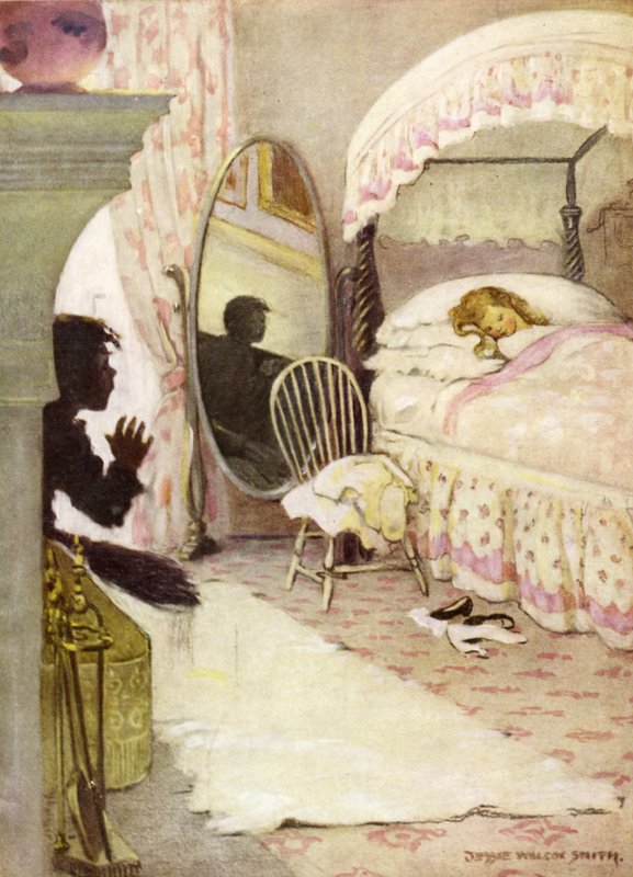 查尔斯·金斯利 (Charles Kingsley) 为《水宝宝》绘制的插图（彩色平版印刷） 作者 杰西·威尔考克斯·史密斯