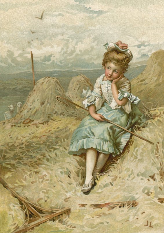 Little Bo-Peep（chromolitho） 作者 约翰·劳森