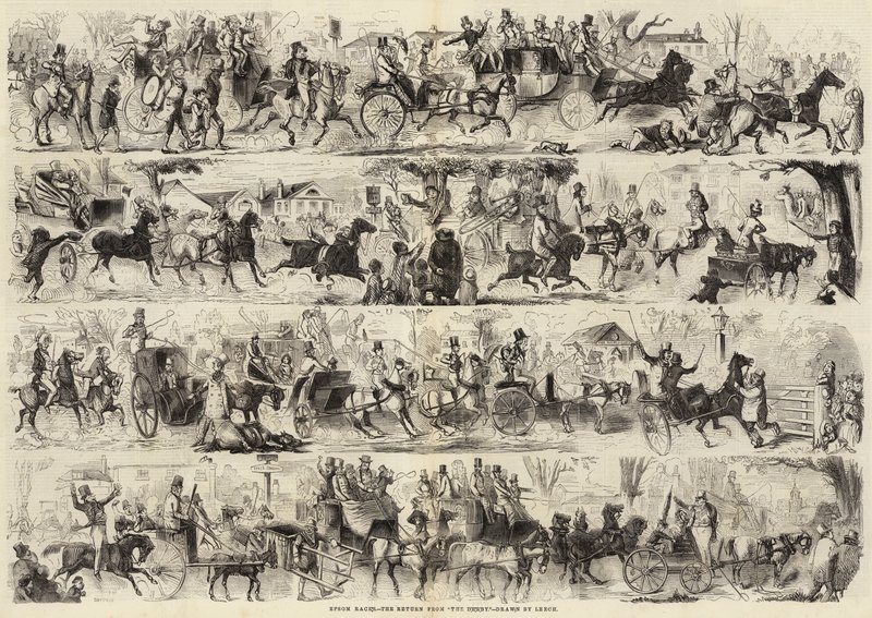 Epsom Races，德比的回归 作者 约翰·里奇