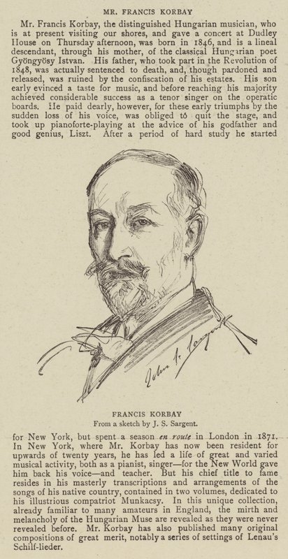 Francis Korbay 作者 约翰·辛格·萨金特