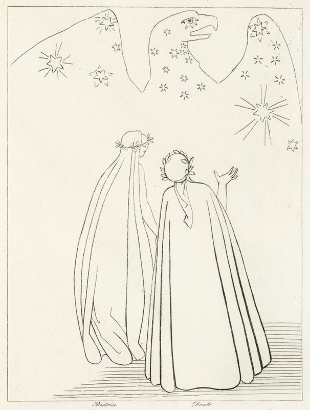 The Celestial Eagle, Paradise, Canto 19 (engraving) 作者 约翰（后）弗拉克斯曼