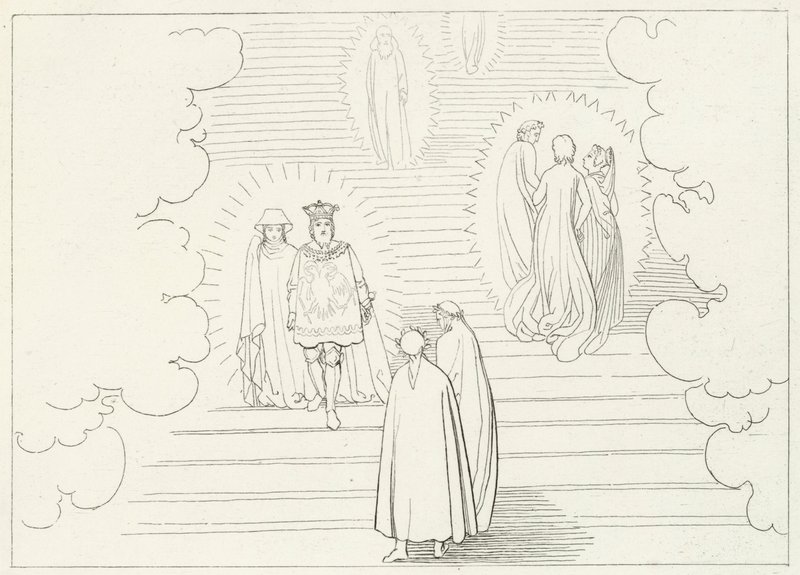 The Celestial Steps, Paradise, Canto 21 (engraving) 作者 约翰（后）弗拉克斯曼