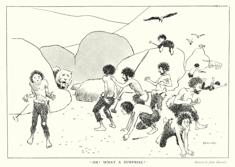 原始场景"哦，真是个惊喜！"平版 作者 约翰（后）哈索尔