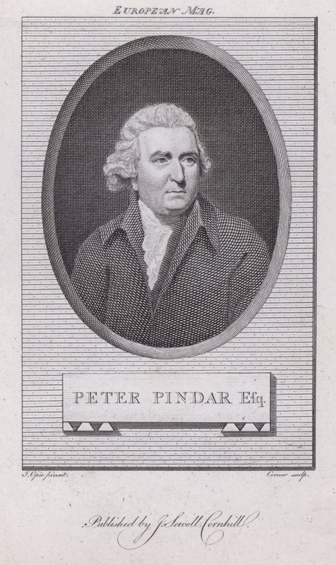 John Wolcot, English physician and satirist who wrote under the pen name Peter Pindar (engraving) 作者 约翰（后）奥皮