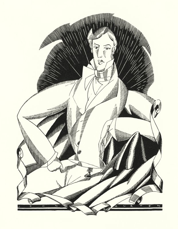 拜伦勋爵为《唐璜》创作的插图（石版画） 作者 约翰奥斯汀