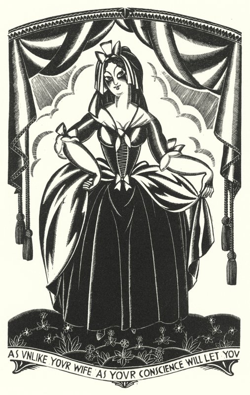 Illustration for Tristram Shandy by Laurence Sterne (litho) 作者 约翰奥斯汀