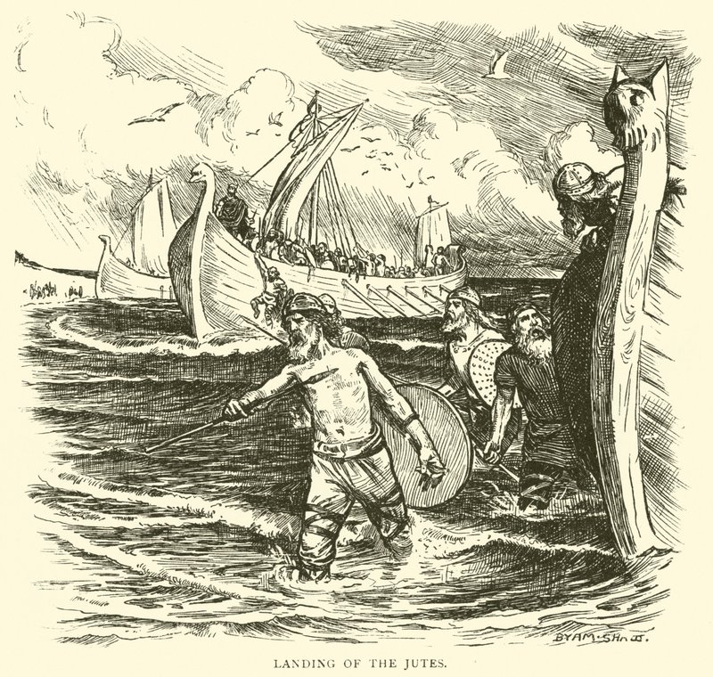 Landing of the Jutes (engraving) 作者 约翰·拜姆·李斯顿·肖