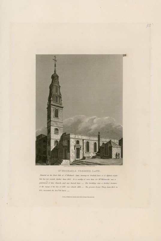St Michael&39;s Crooked Lane，伦敦 作者 约翰·康尼