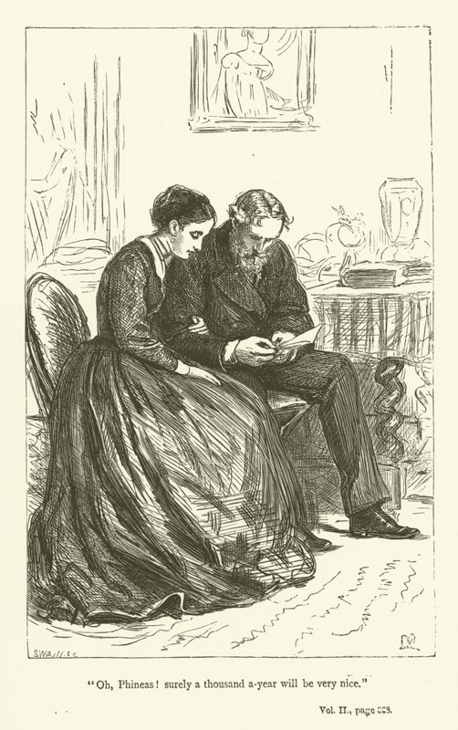Phineas Finn的例证安东尼Trollope 作者 约翰·埃弗里特·米莱斯
