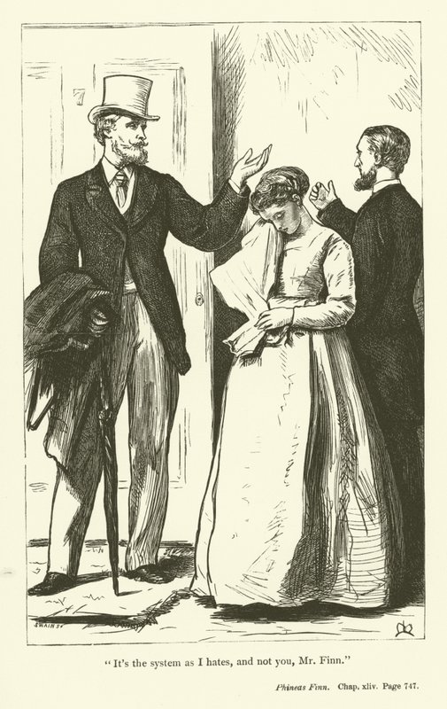 Phineas Finn的例证安东尼Trollope 作者 约翰·埃弗里特·米莱斯