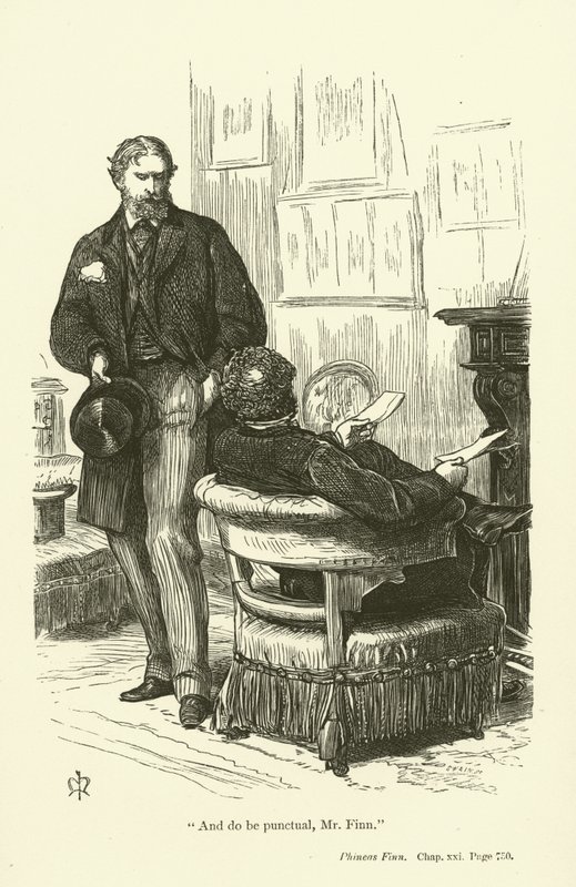 Phineas Finn的例证安东尼Trollope 作者 约翰·埃弗里特·米莱斯
