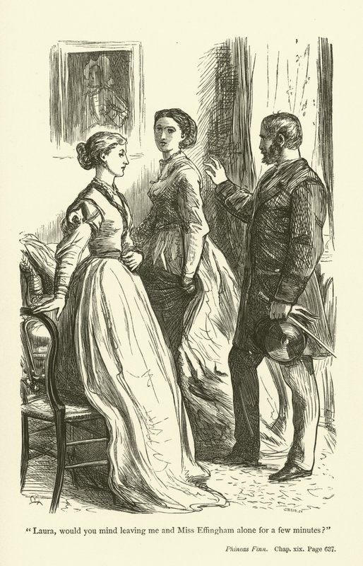 Phineas Finn的例证安东尼Trollope 作者 约翰·埃弗里特·米莱斯