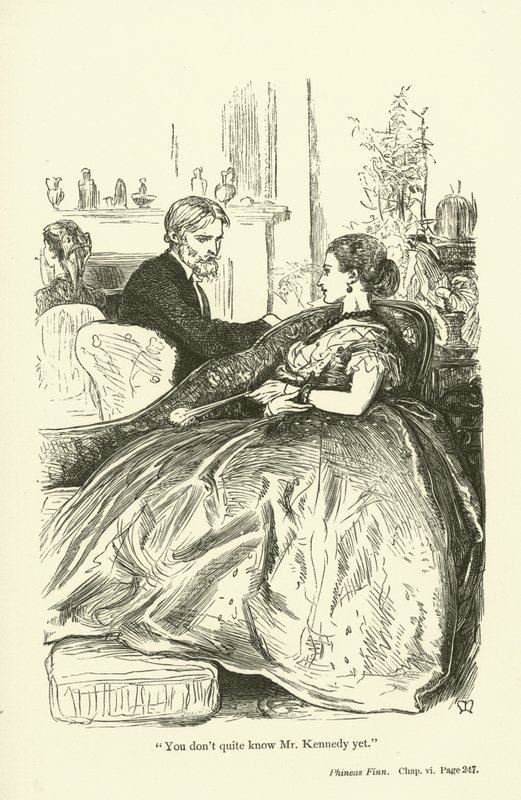 Phineas Finn的例证安东尼Trollope 作者 约翰·埃弗里特·米莱斯