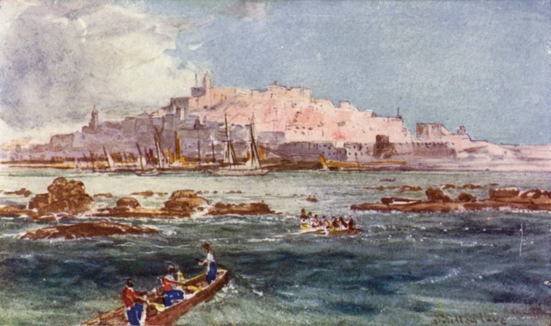 Joppa，来自大海（彩色石版画） 作者 约翰·富利洛夫