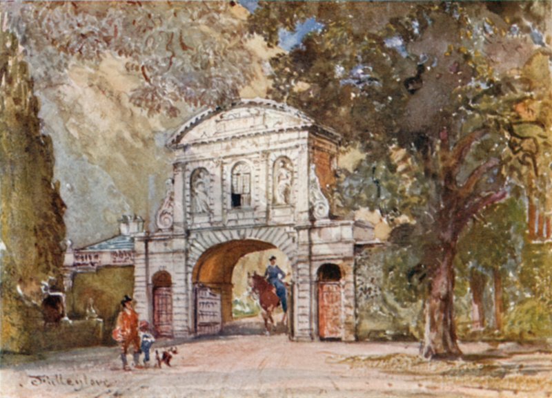 圣殿酒吧，现在在Thehuald&39;s Park，Cheshunt 作者 约翰·富利洛夫