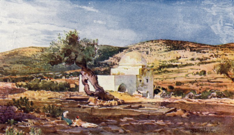The Tomb of Rachel, on the Road from Jerusalem to Hebron (colour litho) 作者 约翰·富利洛夫