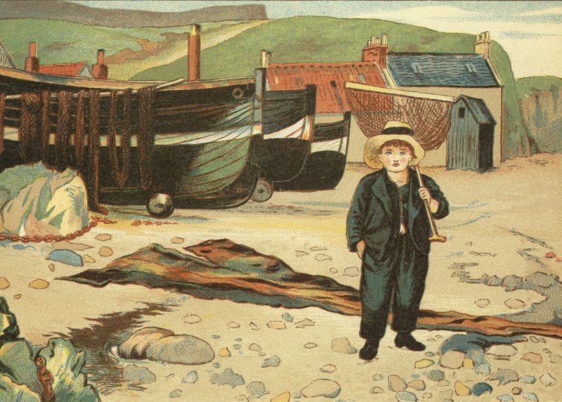 Fisherboy（彩色平版） 作者 约翰·乔治（后）索尔比