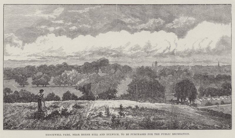 在Herne Hill和Dulwich附近的Brockwell公园将被购买用于公共娱乐 作者 约翰·吉尔伯特