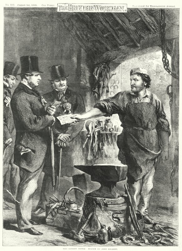 The Honest Voter (engraving) 作者 约翰·吉尔伯特