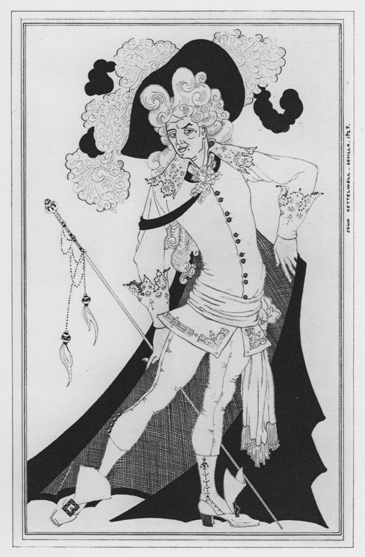 威廉·康格里夫（William Congreve）的《世界之道》插图（石版画） 作者 约翰·凯特威尔