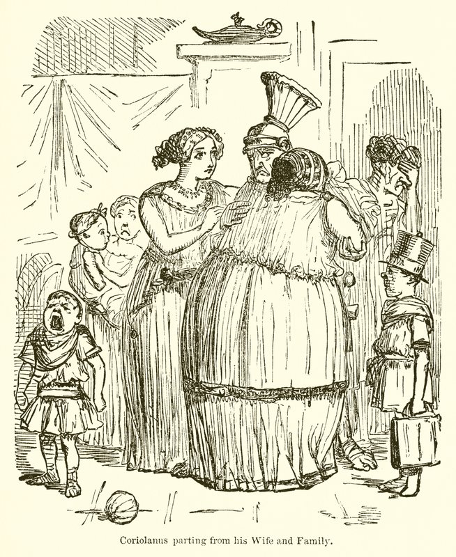 Coriolanus离开他的妻子和家庭 作者 约翰·里奇