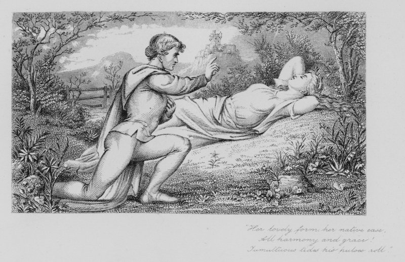 Robert Burns: Blooming Nelly (engraving) 作者 约翰·莫尔（史密斯先生）