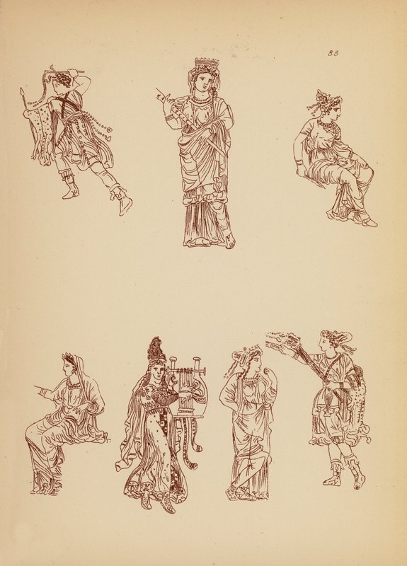 古希腊女性服饰（石版画） 作者 约翰·莫尔·史密斯