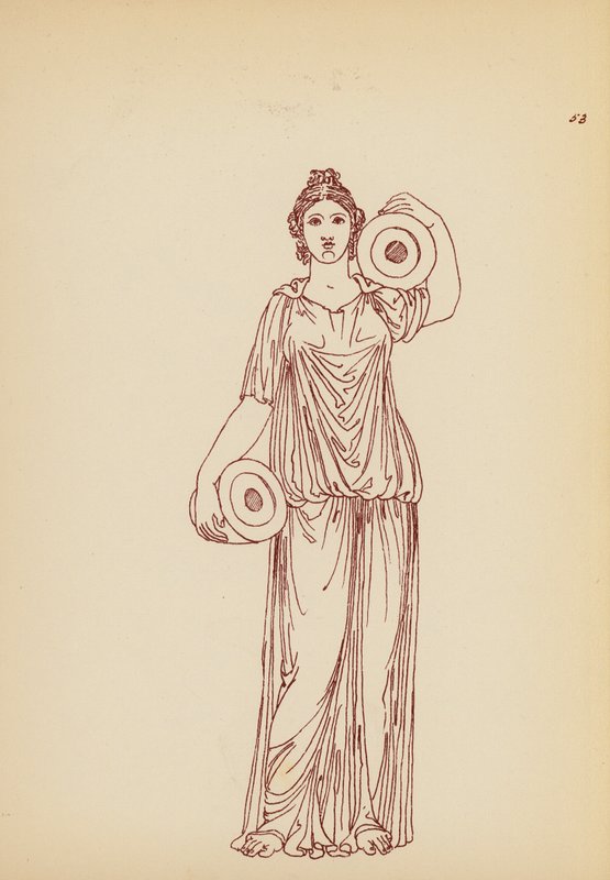 古希腊女性服饰（石版画） 作者 约翰·莫尔·史密斯